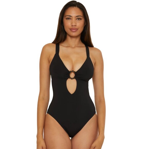 Becca Marble Canyon One Piece in Black Size Medium - Picture 2 of 8